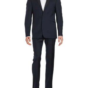 Calvin Klein Navy Blue Tuxedo with flat front pants